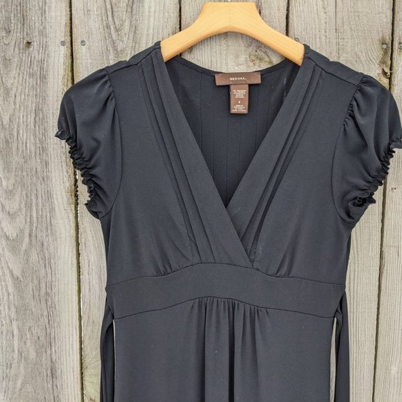 Merona Black Stretch Knit Knee-Length Dress - Picture 3 of 13